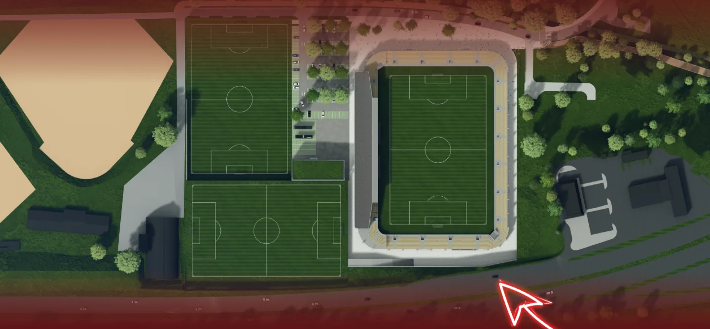 Stadion vyroste vedle baseballového areálu.