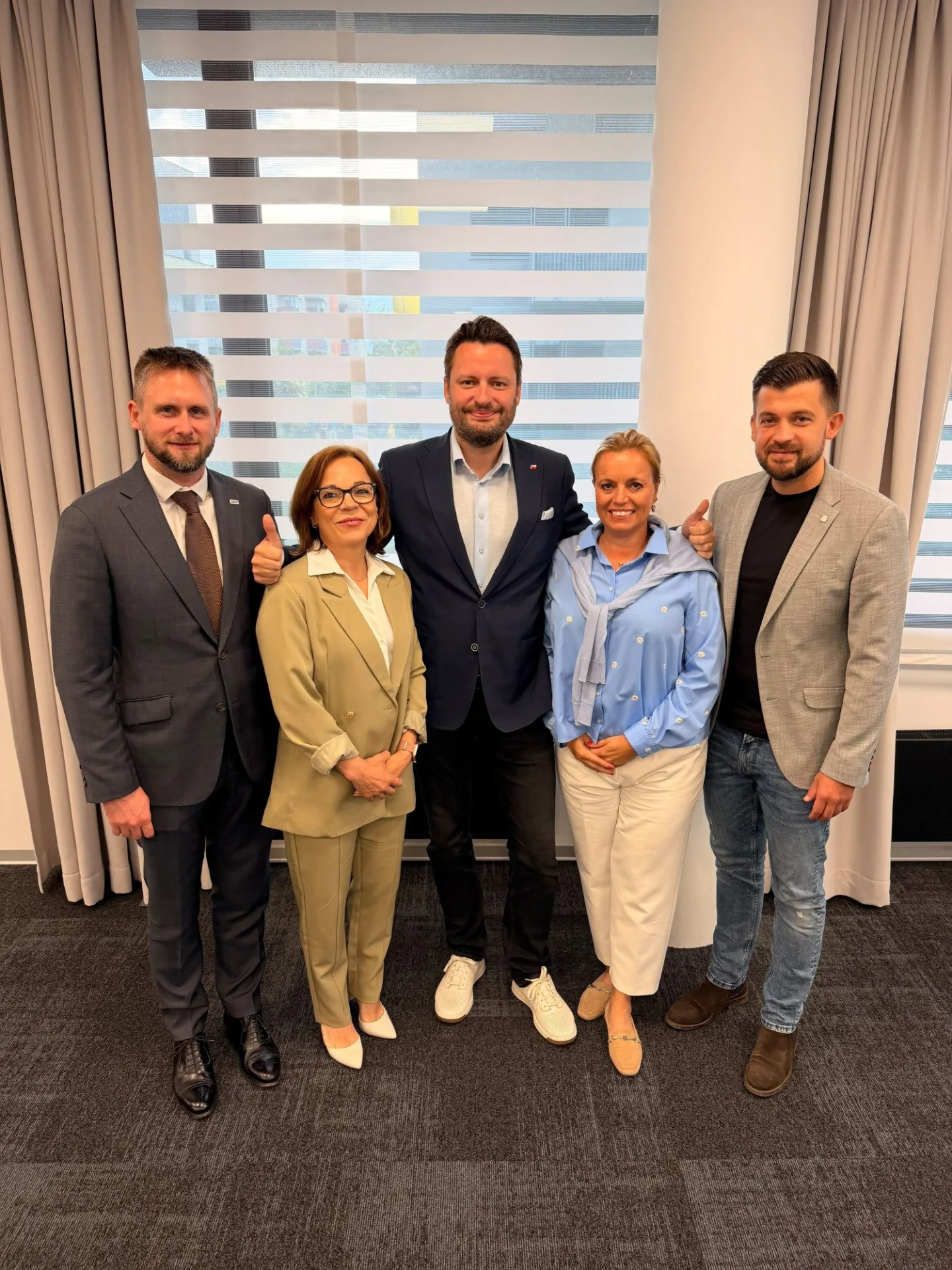 Martin Benkovič, Mária Ševčíková, Ondřej Prokop, Lenka Vedralová a Jan Hušbauer