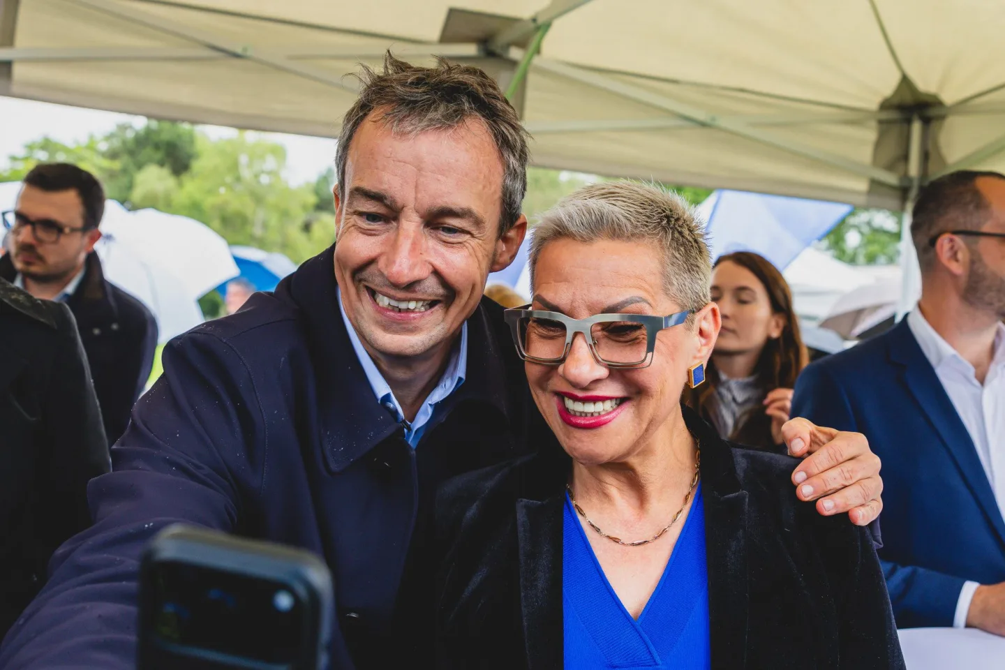 Dagmar Pecková se starostou Prahy 9 Tomášem Portlíkem