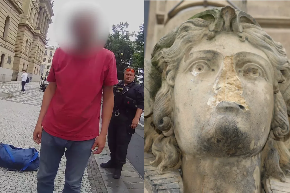Muž skončil v poutech.