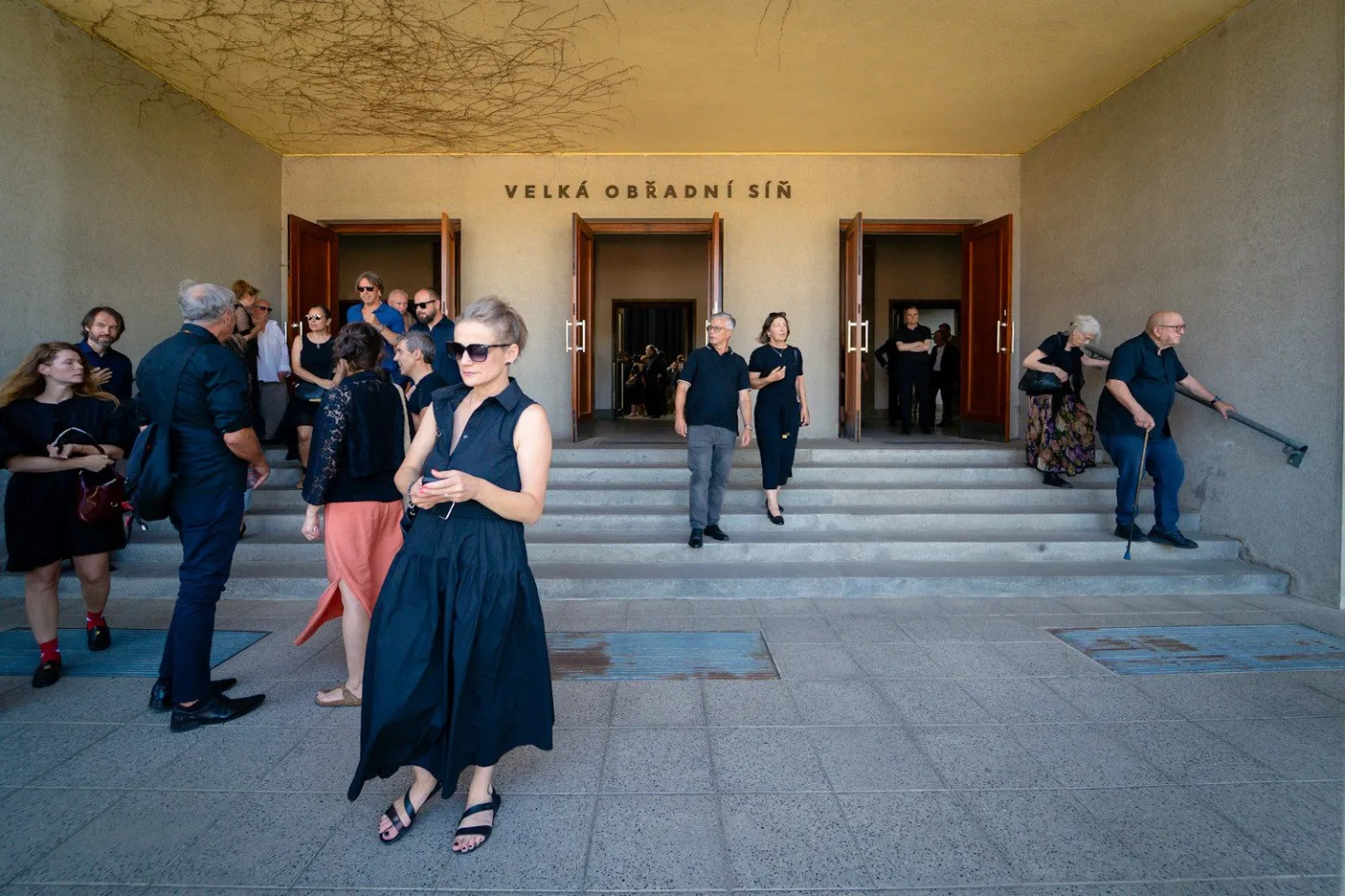 FOTO: Poslední rozloučení s Milanem Knížákem. Při obřadu promluvili Klaus a Klempíř