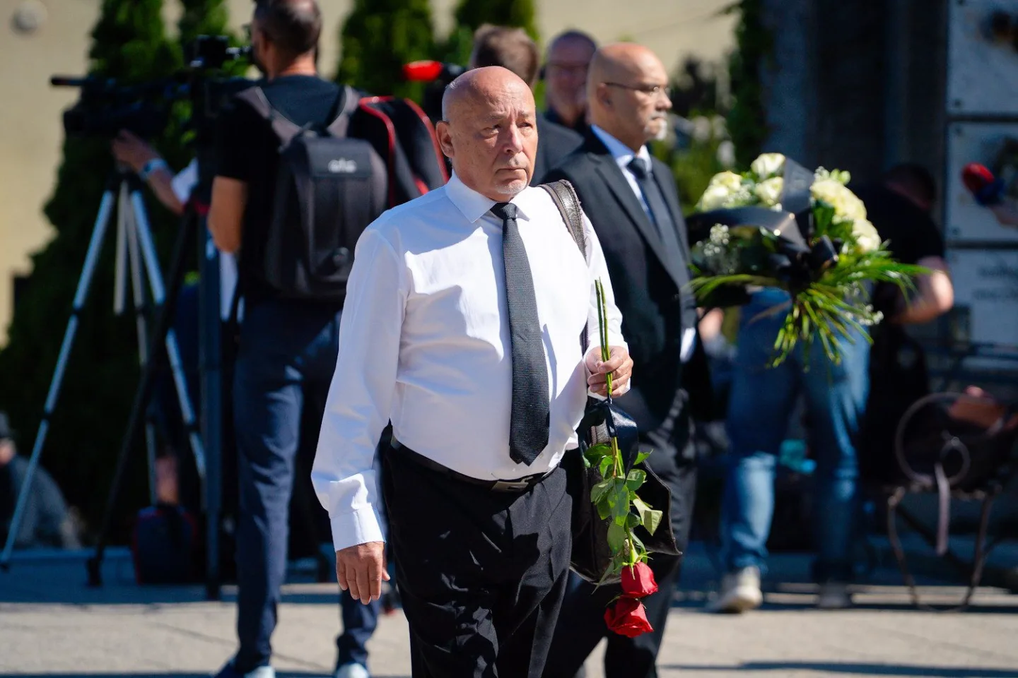 FOTO: Poslední rozloučení s Milanem Knížákem. Při obřadu promluvili Klaus a Klempíř