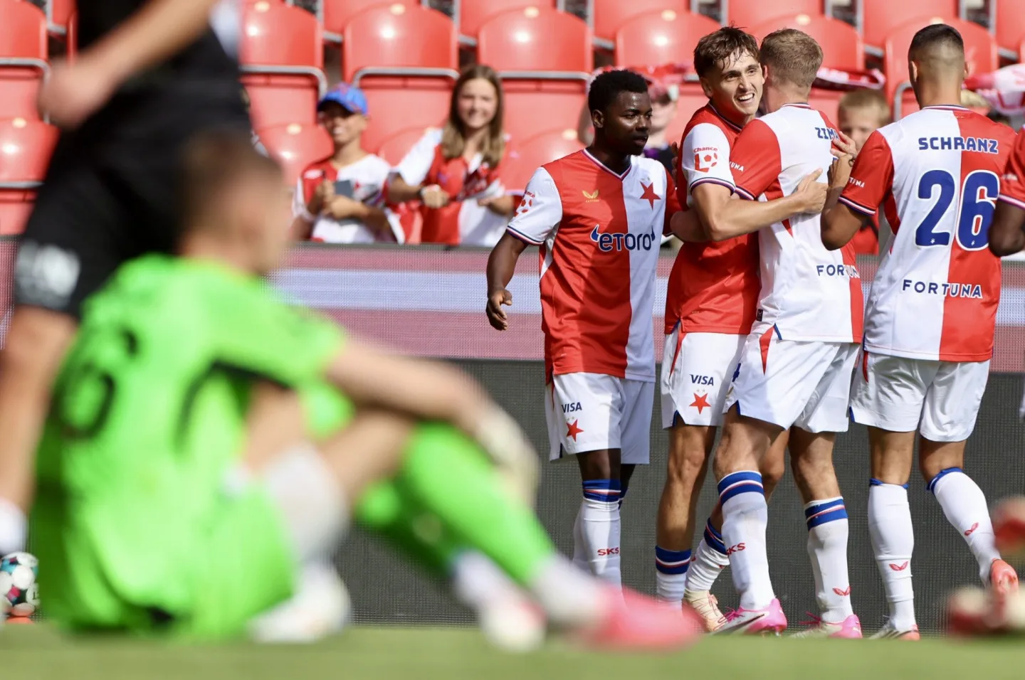 Chytil zařídil Slavii výhru nad Pardubicemi. Sešívaní zvítězili 2:1