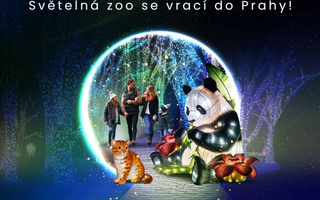 Světelná zoo v pražské zahradě