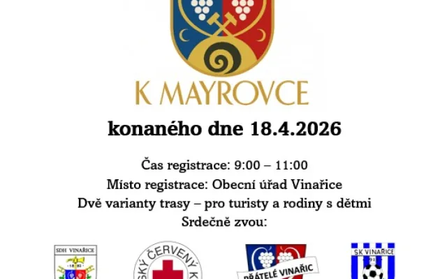 Charitativní turistický pochod "Cestičkou k Mayrovce"