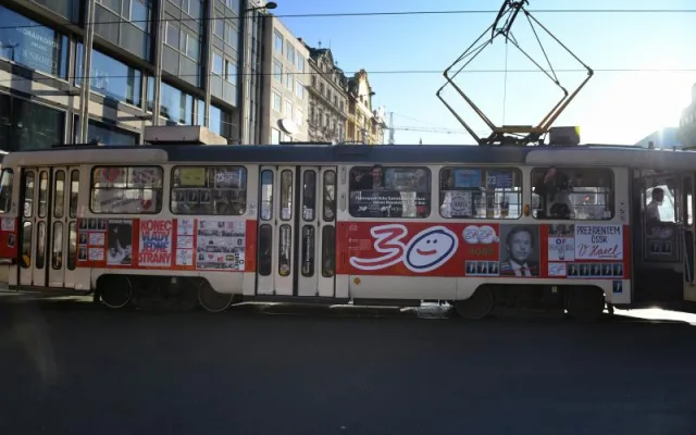 Tramvaj Václava Havla se vrací do pražských ulic.