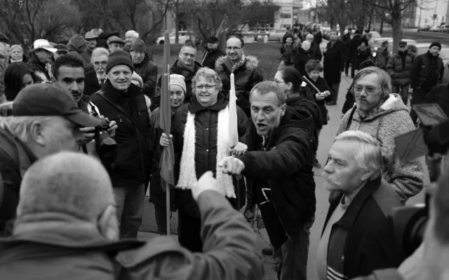Demonstrace u Koněva, autor: Jakub Joachim