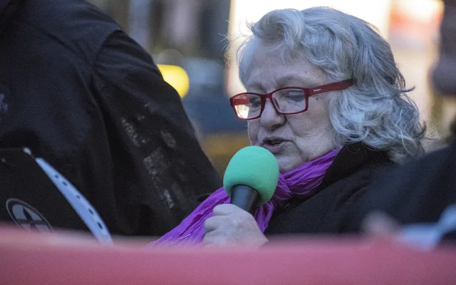 Demonstrace na Václavské náměstí.