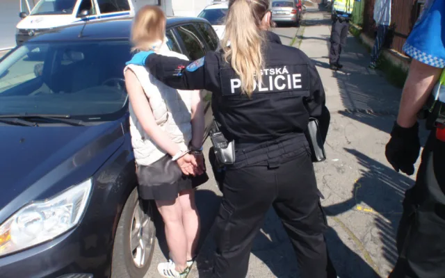 FOTO: Skupinka zlodějů ukradla auto. Strážníci je našli, protože s ním jezdili po chodníku