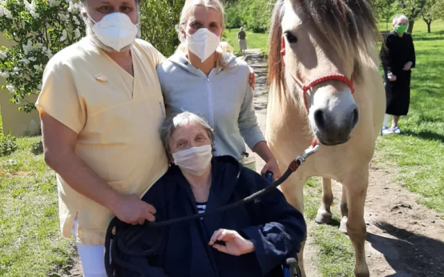 FOTO: Když zvířata pomáhají. V pražské nemocnici zavedli hipoterapii
