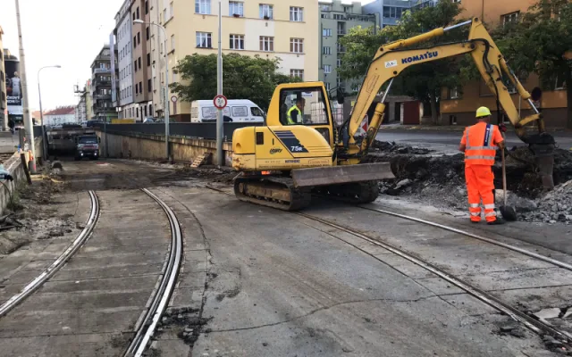 FOTO, VIDEO: Na Pankrác povede nová tramvajová trať. Bude stát 68 milionů