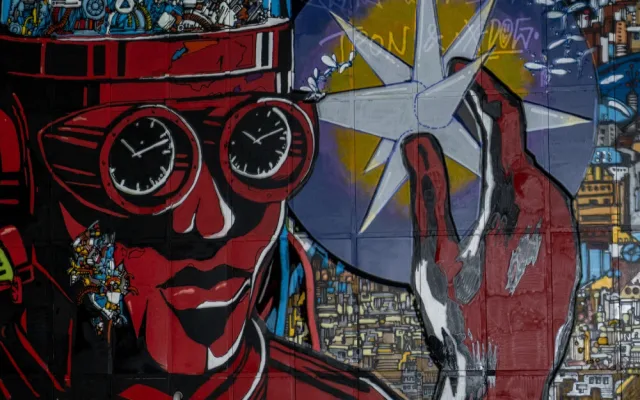 FOTO, VIDEO: Podívejte se na vznik unikátní graffiti na pražském Výstavišti