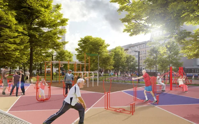 VIZUALIZACE: Projekt, který vdechne dolnímu Žižkovu nový život. Podívejte se na nový stadion Viktorky