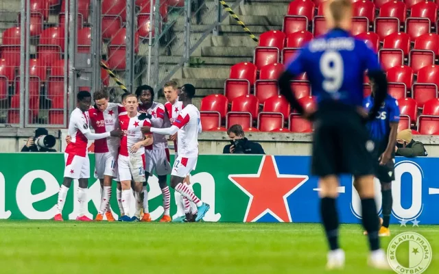 FOTO: Pražská "S" v Evropské lize zářila. Slavia doma porazila Nice, Sparta zvítězila nad Celticem