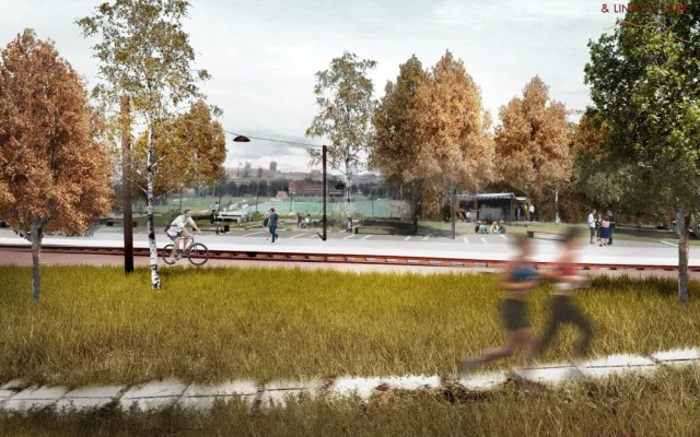 VIZUALIZACE: Promenáda mezi Vršovicemi a Zahradním Městem bude hotová v roce 2024