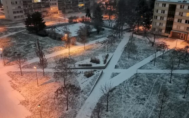 FOTOGALERIE: První sněhová nadílka letošní zimy v Praze očima čtenářů