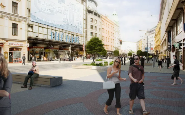 Vizualizace: Ulice Na Poříčí projde změnami. S opravou chce Praha začít příští rok