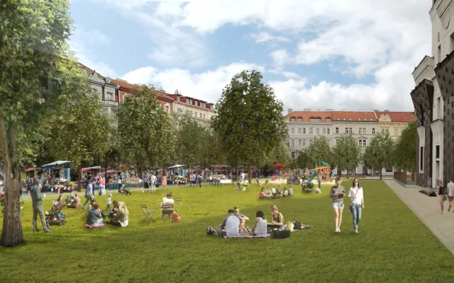 Více stromů, dlažba místo asfaltu a přesun trhů. Jiřák projde revitalizací