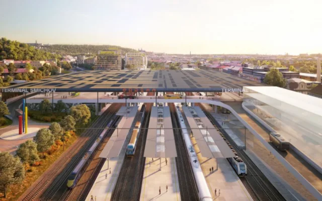 Podoba nového terminálu na Smíchově je schválená. Podívejte se na vizualizace