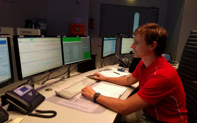 Simulace startu družice Aeolus ve vesmírném středisku ESOC