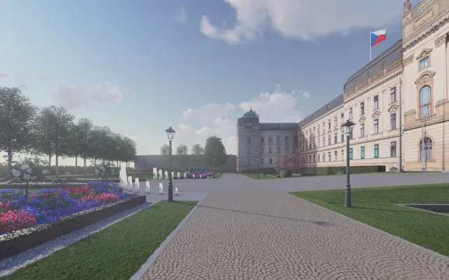 Zahrada Strakovy akademie projede rekonstrukcí. Vyjde na 80 milionů