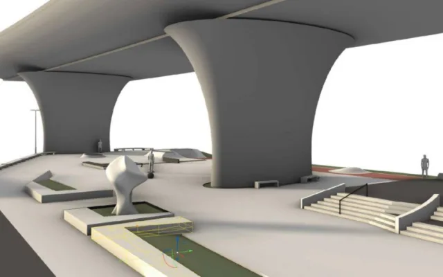 Pod mostem u hlavního nádraží může vyrůst skatepark. Akci blokují České dráhy