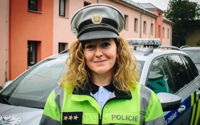 Policie pro mě znamená pracovní jistotu, říká zástupce vedoucího Dopravního inspektorátu Lucie Ksandrová