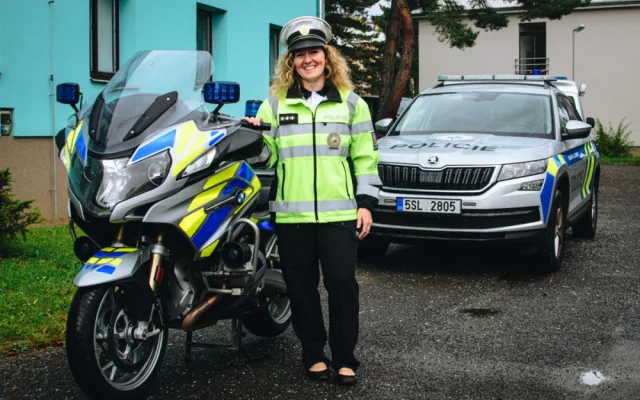 Policie pro mě znamená pracovní jistotu, říká zástupce vedoucího Dopravního inspektorátu Lucie Ksandrová
