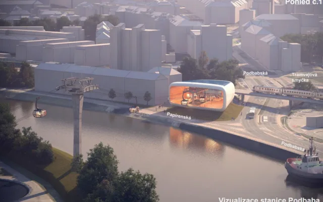Jak bude vypadat lanovka z Podbaby do Bohnic? Město chce nalákat prestižní architekty