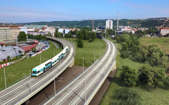 Příprava trati z centra na letiště se posunula. U Stromovky bude nová zastávka