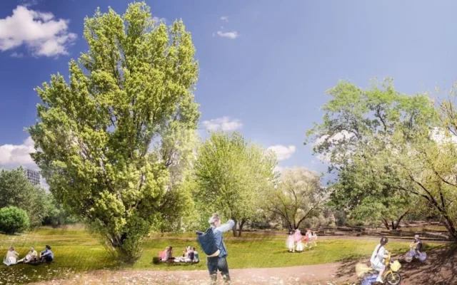 VIZUALICE: Podívejte se, jak by mohl vypadat nový park Kapslovna na Žižkově