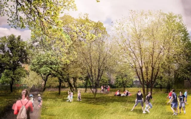 VIZUALICE: Podívejte se, jak by mohl vypadat nový park Kapslovna na Žižkově