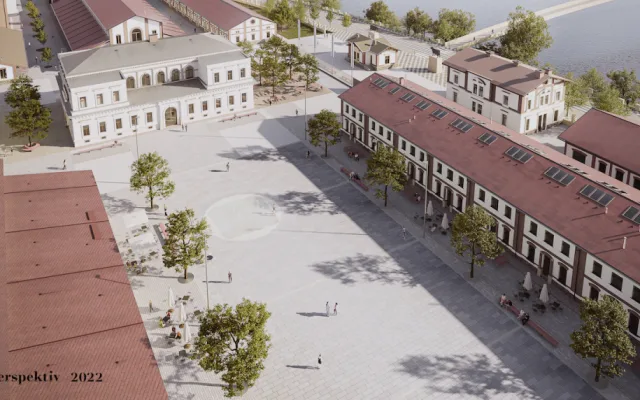 VIZUALIZACE: Víc zeleně, náměstí a dětské hřiště. Pražská tržnice se promění
