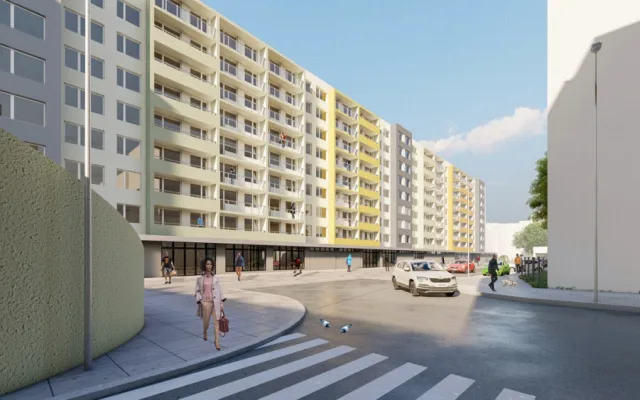 Jedny z nejškaredších paneláků v Praze se dočkají nové podoby. Začala jejich oprava