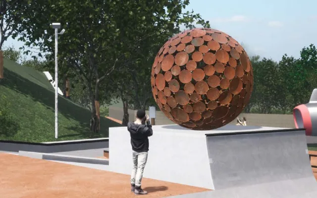 Vizualizace skateparku v Řeporyjích