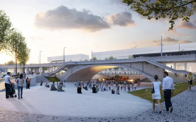 VIZUALIZACE: Libeňský most vylepší kavárny, kluziště i skatepark