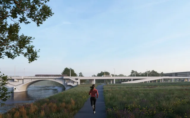 VIZUALIZACE: Libeňský most vylepší kavárny, kluziště i skatepark