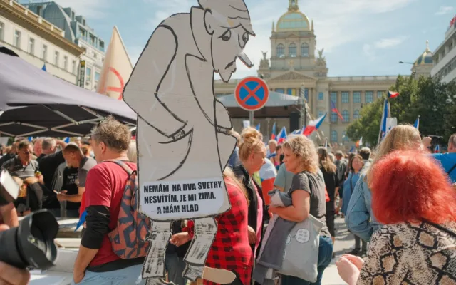 FOTOGALERIE: Na demonstraci proti vládě přišlo na 70 tisíc lidí