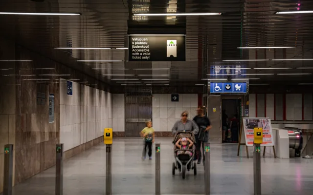 Stanice metra Palmovka dostala jako první nové značení