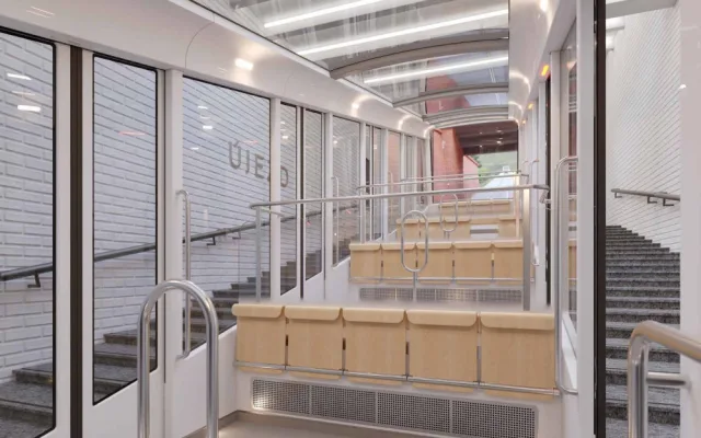 Nové vozy lanovky na Petřín vytvořila designérka, která navrhla tramvaj i erotické pomůcky