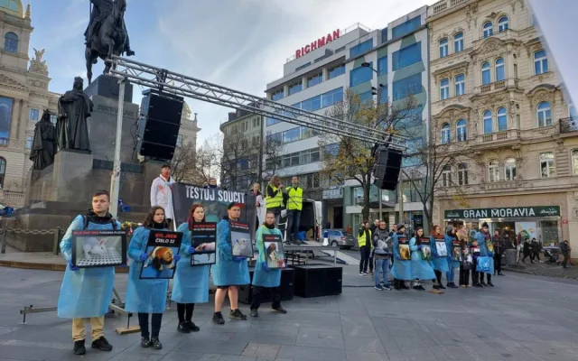Pochod skončil na Václavském náměstí