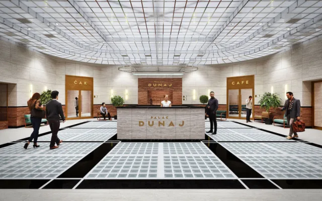 VIZUALIZACE: Palác Dunaj v Praze má mít po rekonstrukci hodnotu téměř dvou miliard korun