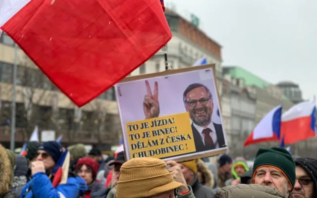 VIDEO: V centru Prahy začala demonstrace Česko proti bídě