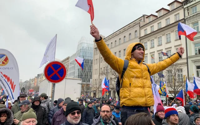 VIDEO: V centru Prahy začala demonstrace Česko proti bídě