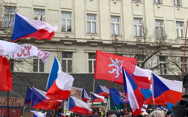 VIDEO: V centru Prahy začala demonstrace Česko proti bídě