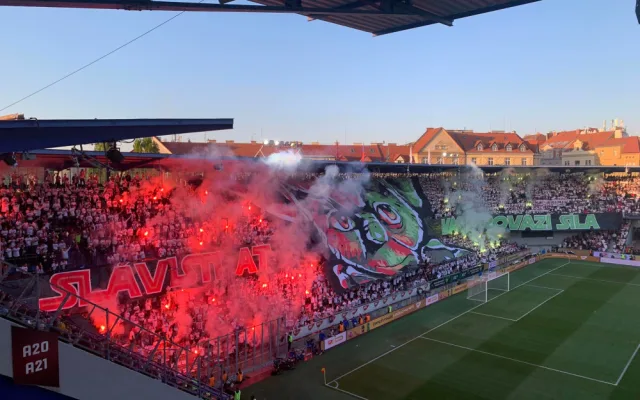 Slavie opanovala finále poháru a bere vítězství na hřišti i v hledišti