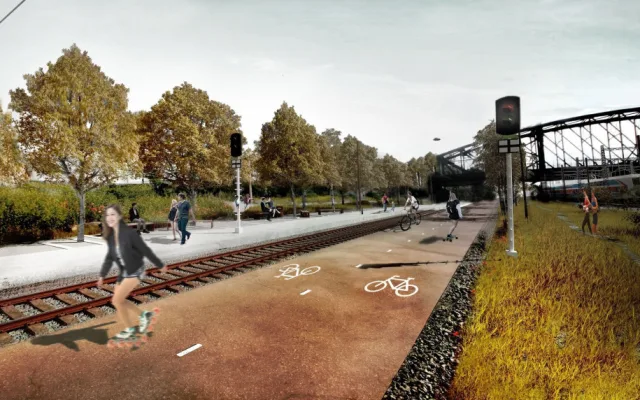 VIZUALIZACE Praha má územní rozhodnutí pro drážní promenádu v Praze 10