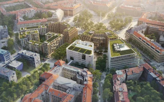 Návrh týmu Cityförster (NL) + Studio Perspektiv (ČR)