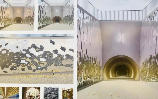 Vyústění tunelu na Žižkově budou zdobit světelné prvky se zrcadly