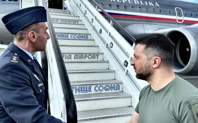 Ukrajinský prezident Zelenskyj dorazil do Prahy na jednání s českými lídry